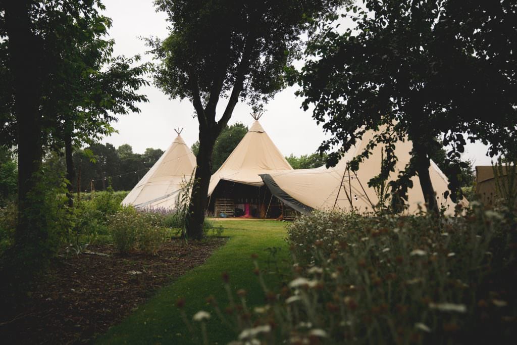 Tipi wedding at Castle Bromwich hall gardens