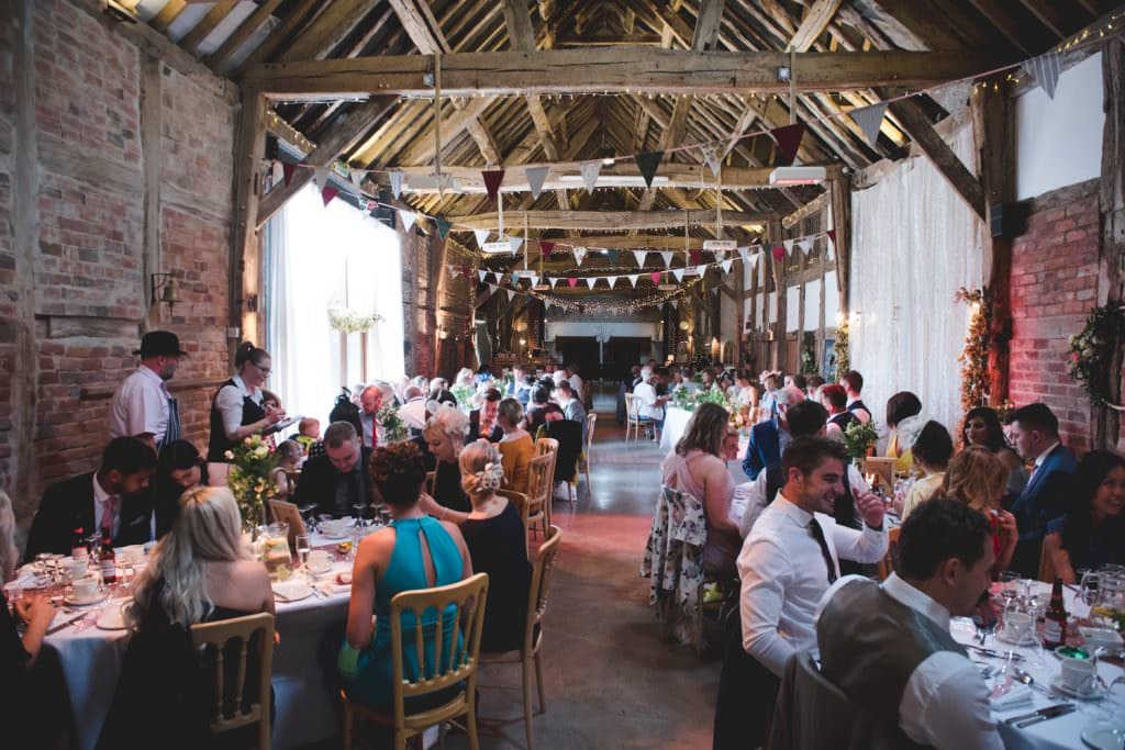 wedding reception in the barn at Springhill house
