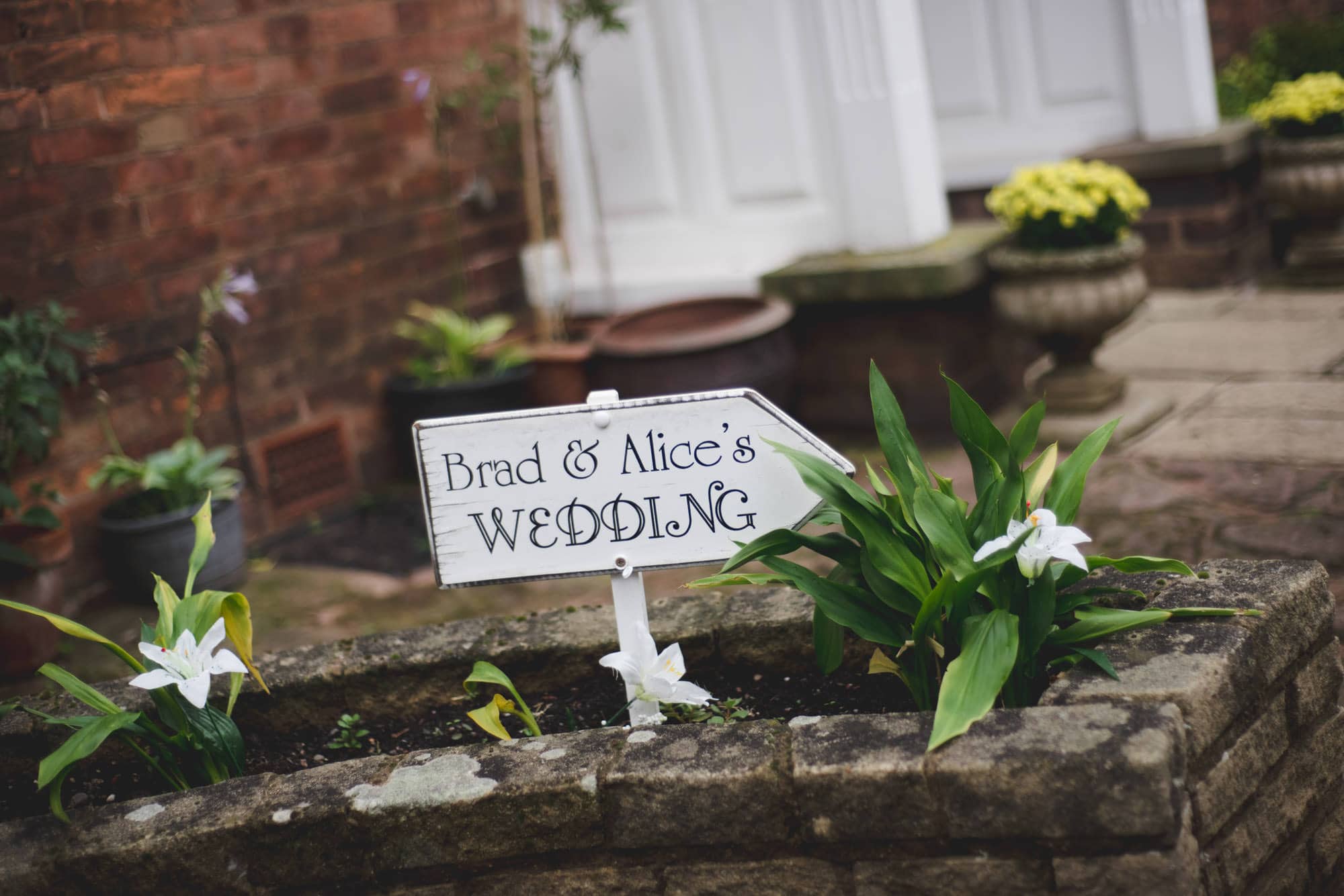 back garden wedding