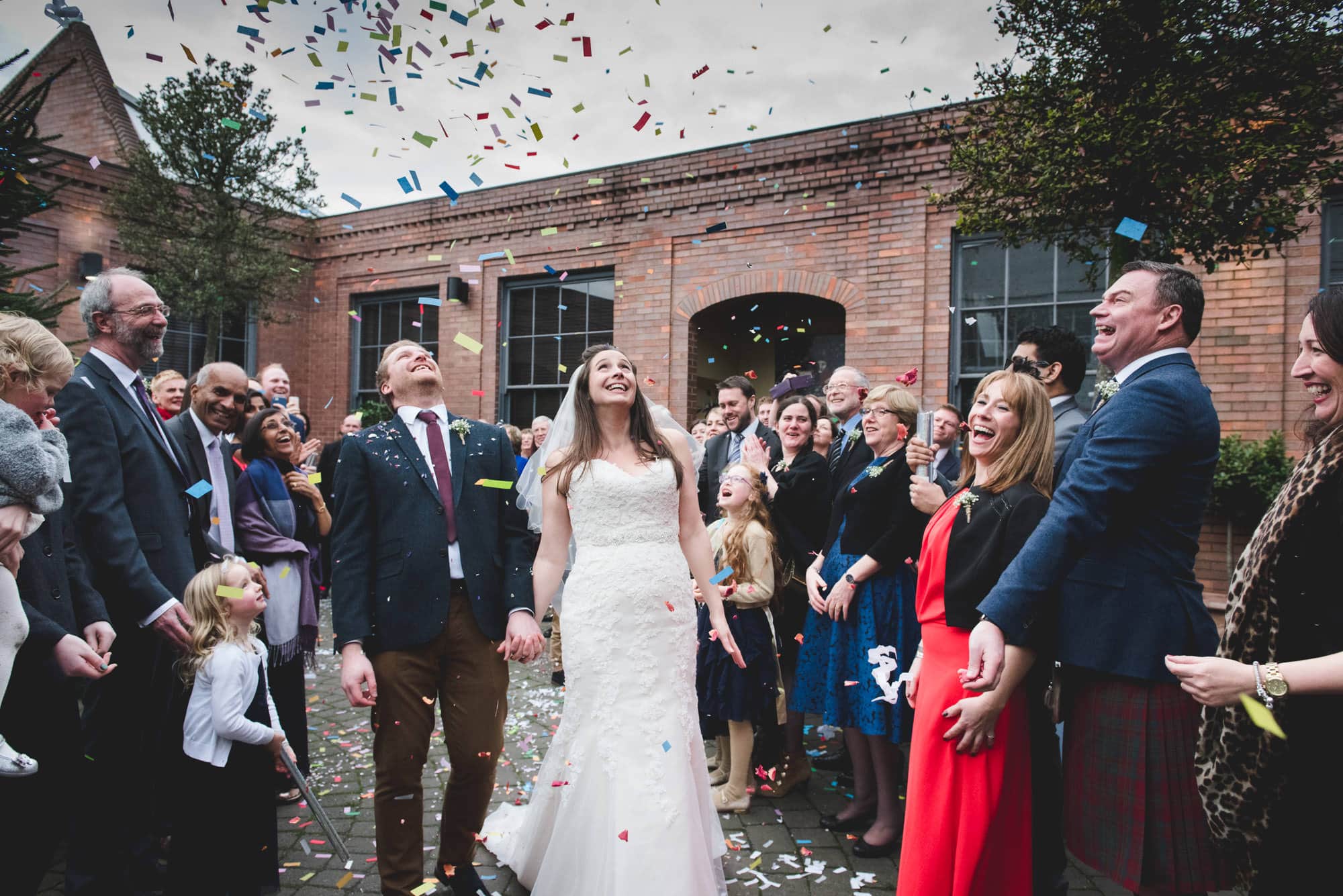 Fazeley Studios Wedding confetti