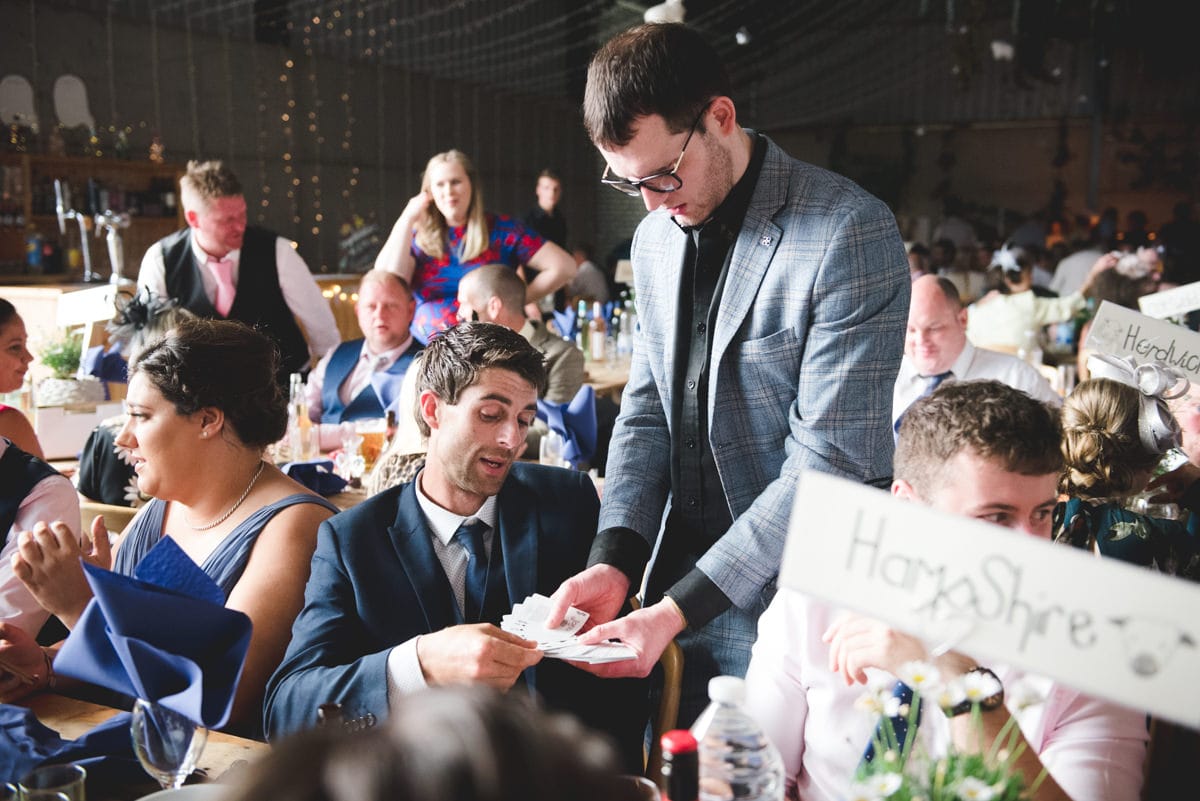 wedding entertainment ideas -close up magic