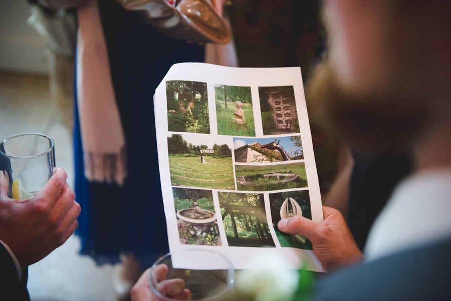 treasure hunt at wedding recepetion