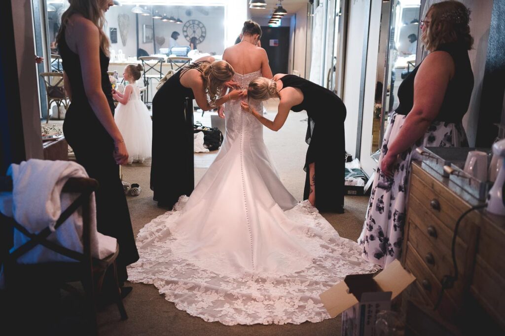 Mill Barns wedding bridal preparation