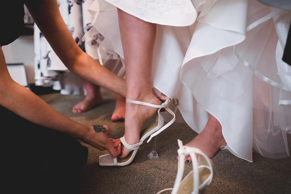 Mill Barns wedding bridal preparation