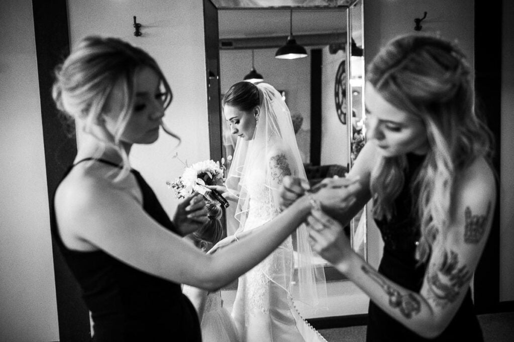 Mill Barns wedding bridal preparation