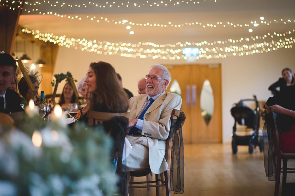 Wedding speeches at Mill Barns