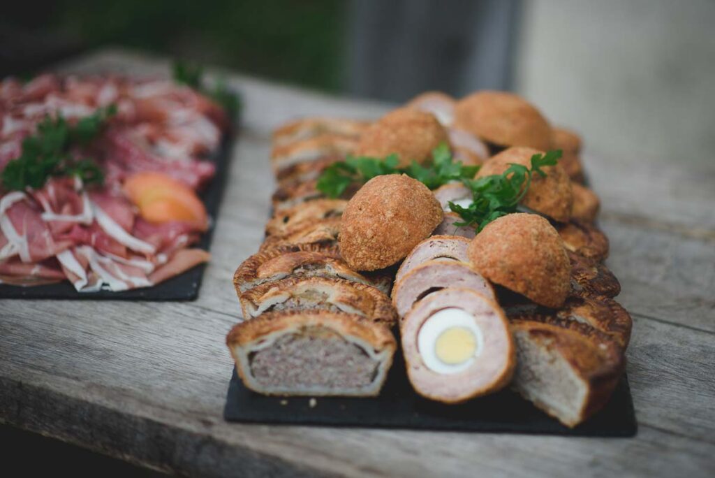 Fleece Inn Wedding Photography buffet food