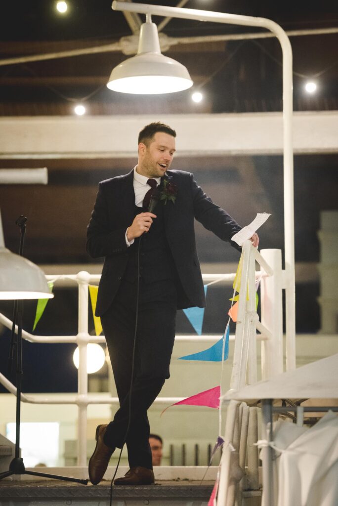 Bond Digbeth Birmingham Wedding Photography of outdoor speeches